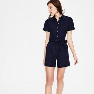 Boden Lucinda Romper in Blue Size 8 Tall